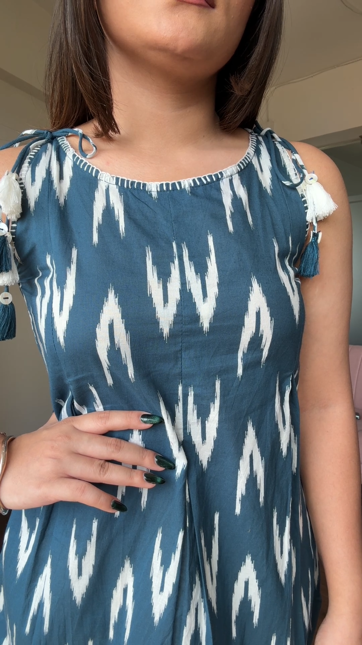 Apple Cut Strappy Short Kurti