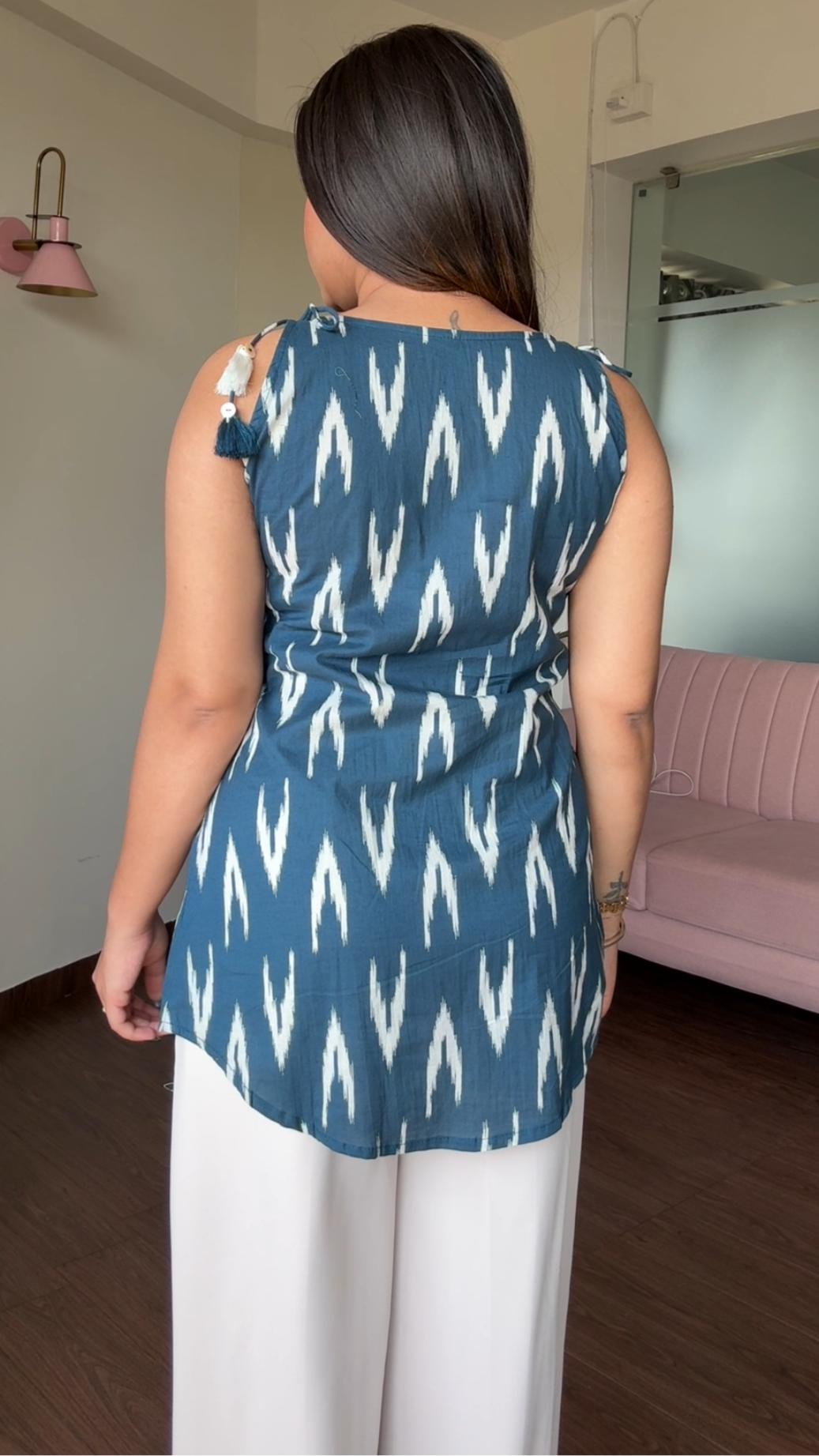 Apple Cut Strappy Short Kurti