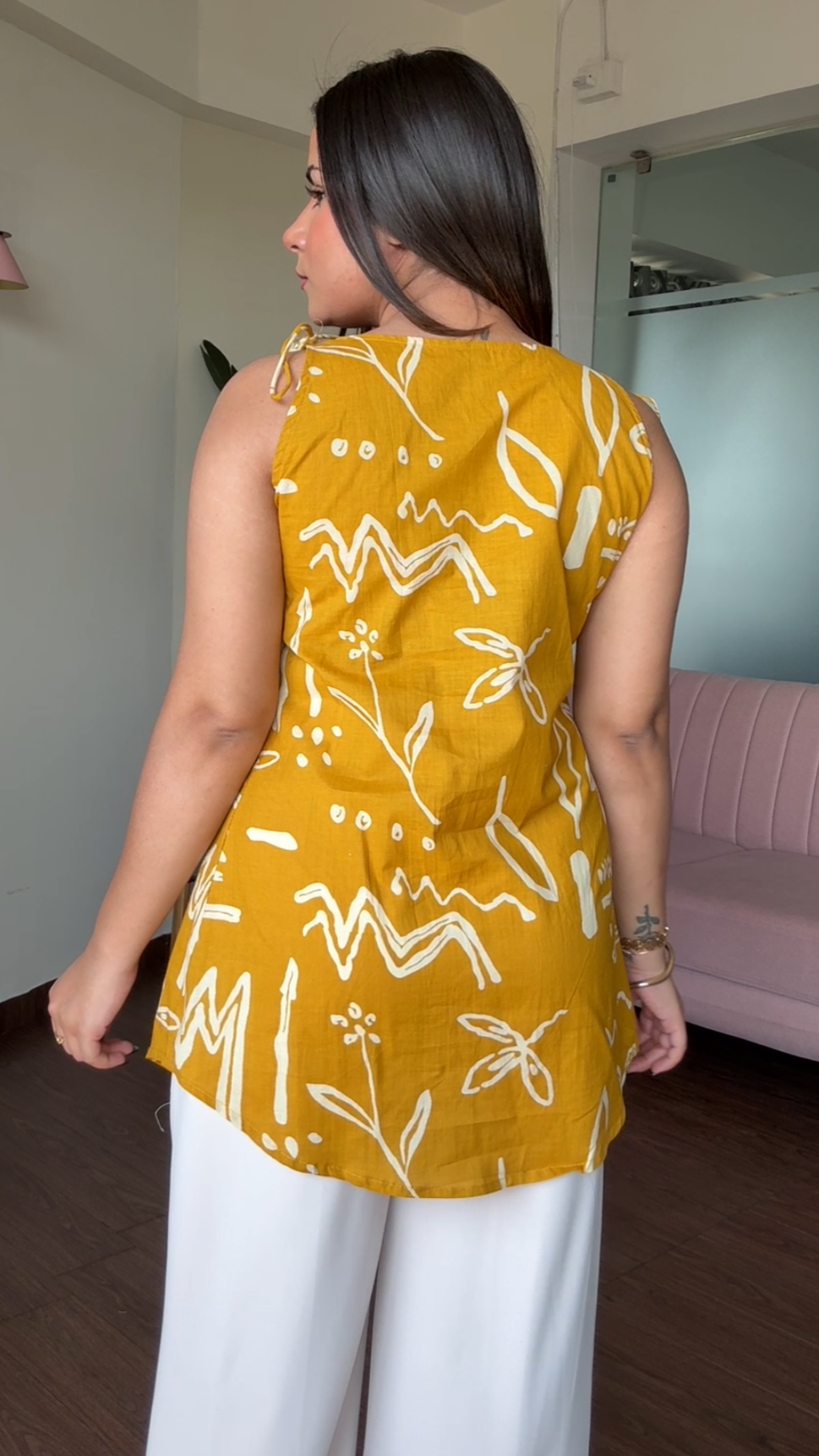 Apple Cut Strappy Short Kurti