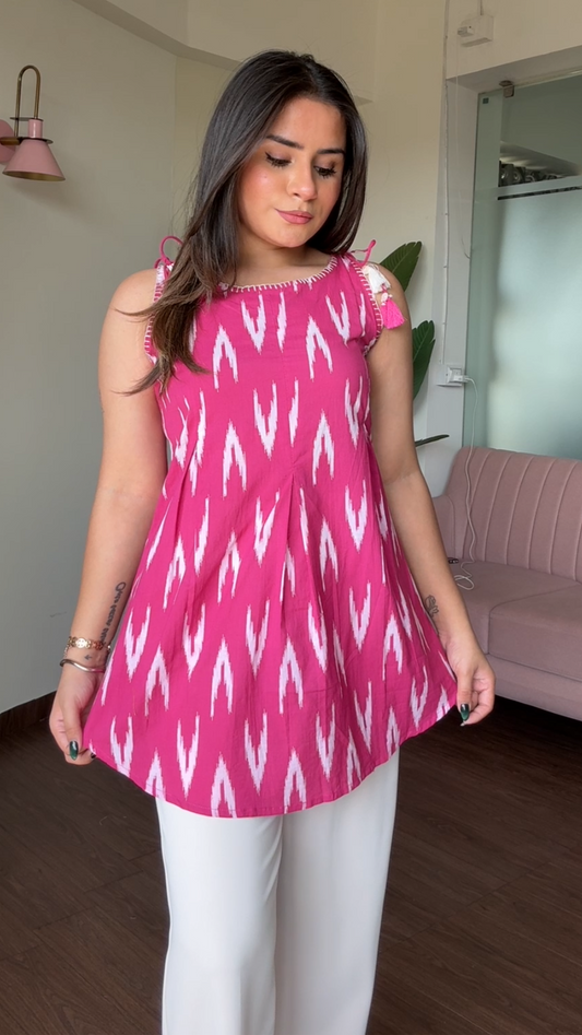 Apple Cut Strappy Short Kurti