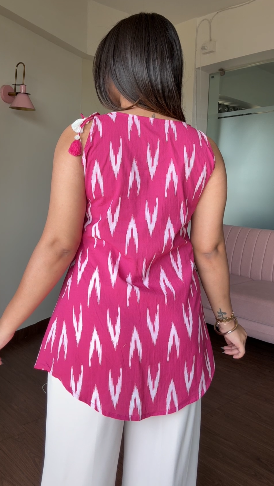 Apple Cut Strappy Short Kurti
