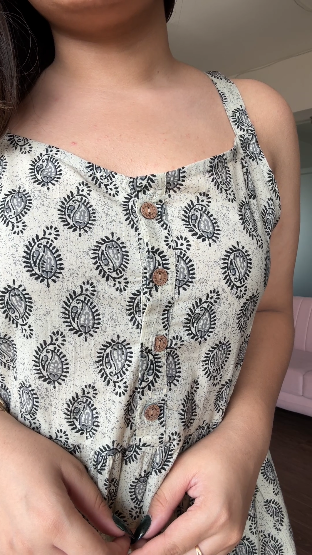Block Printed Cotton Short Kurti