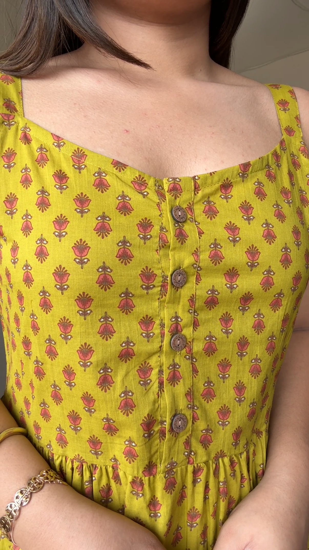 Block Printed Cotton Short Kurti