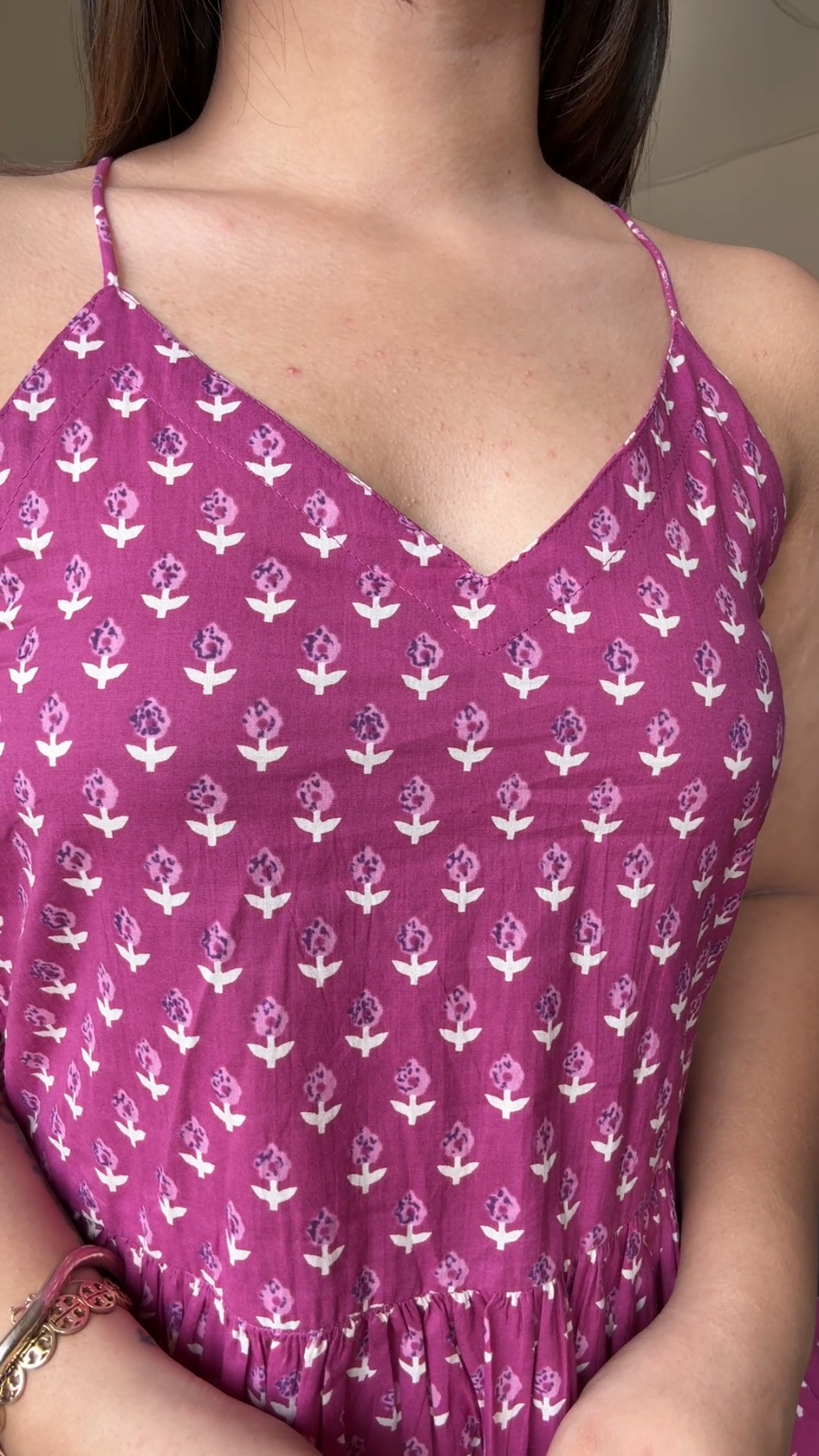 Backless Peplum Cotton Short Kurti