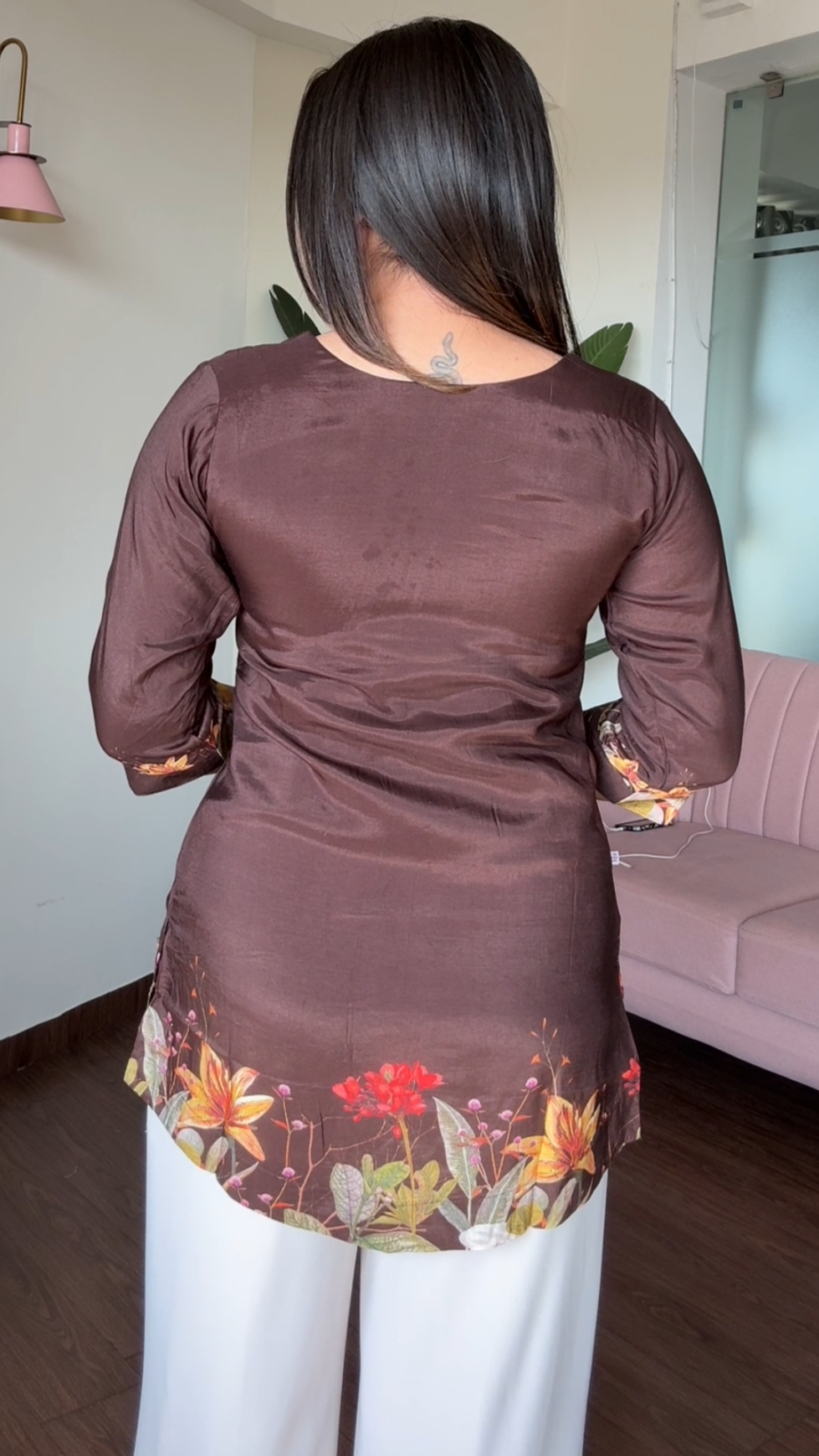 Muslin Digital Printed Short Kurti