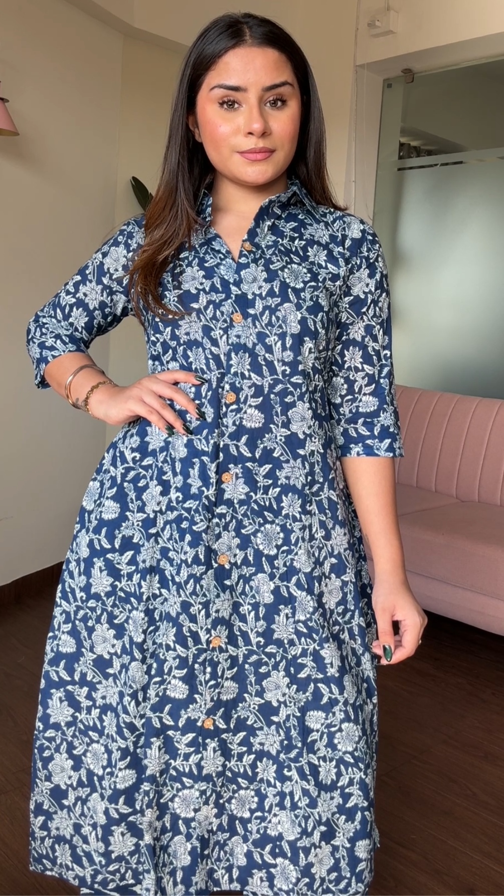 Cotton Printed Plazo Set With Pockets