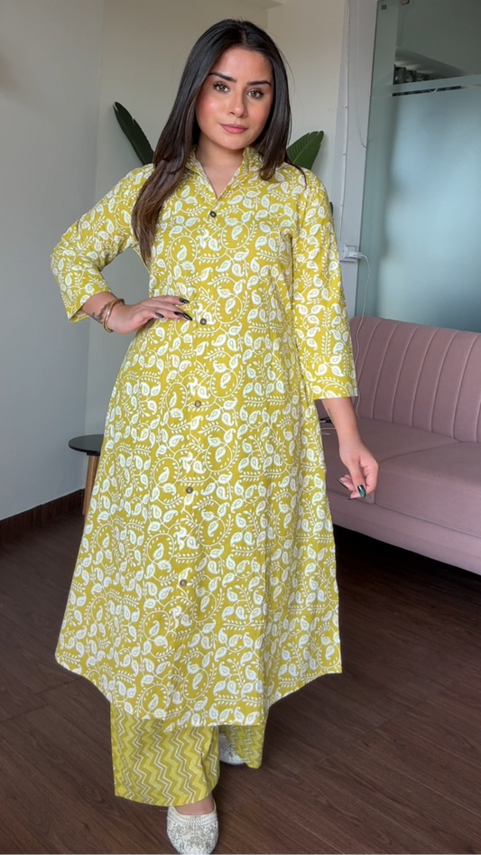 Cotton Printed Plazo Set