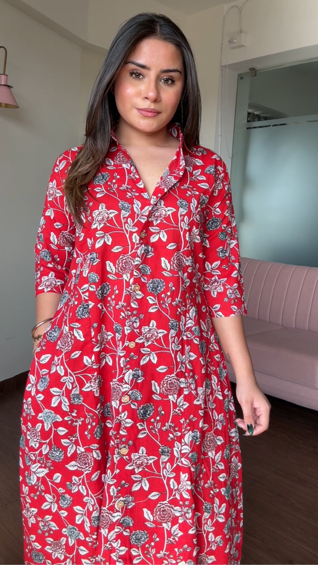 Cotton Printed Plazo Set With Pockets