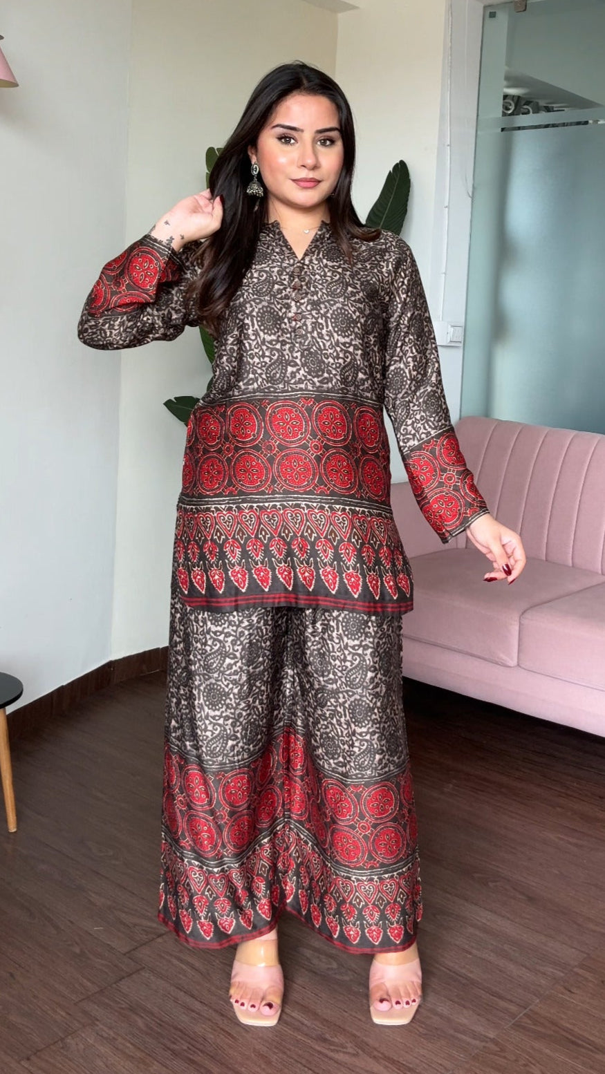 Gaji Silk Relaxed Fit Ethic Co-Ord Set
