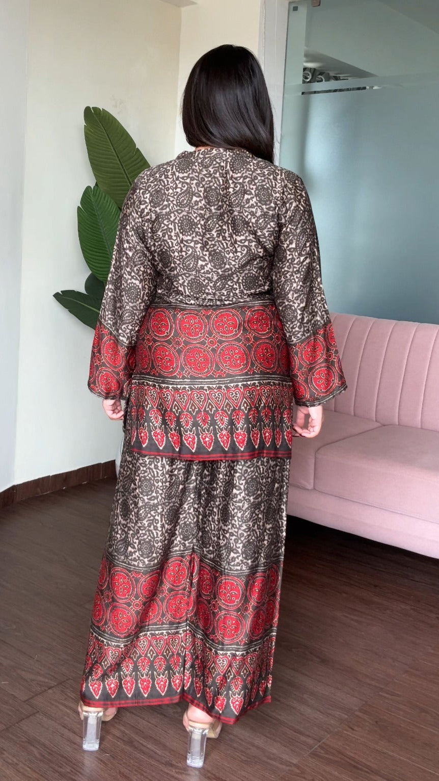 Gaji Silk Relaxed Fit Ethic Co-Ord Set