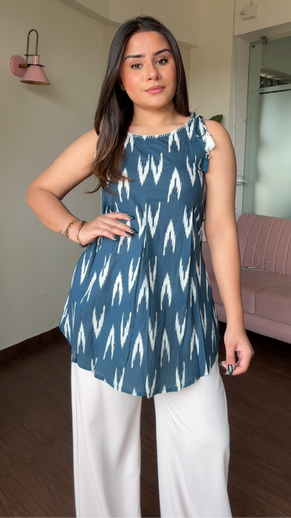 Apple Cut Strappy Short Kurti