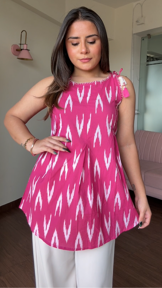 Apple Cut Strappy Short Kurti