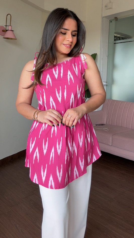 Apple Cut Strappy Short Kurti