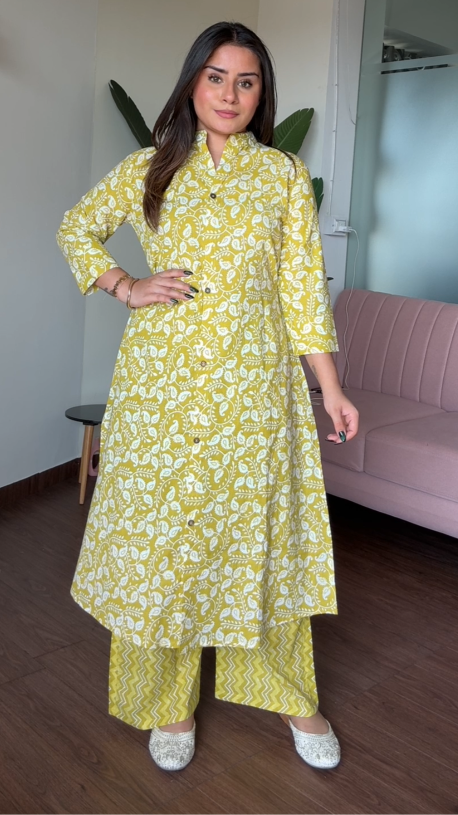Cotton Printed Plazo Set