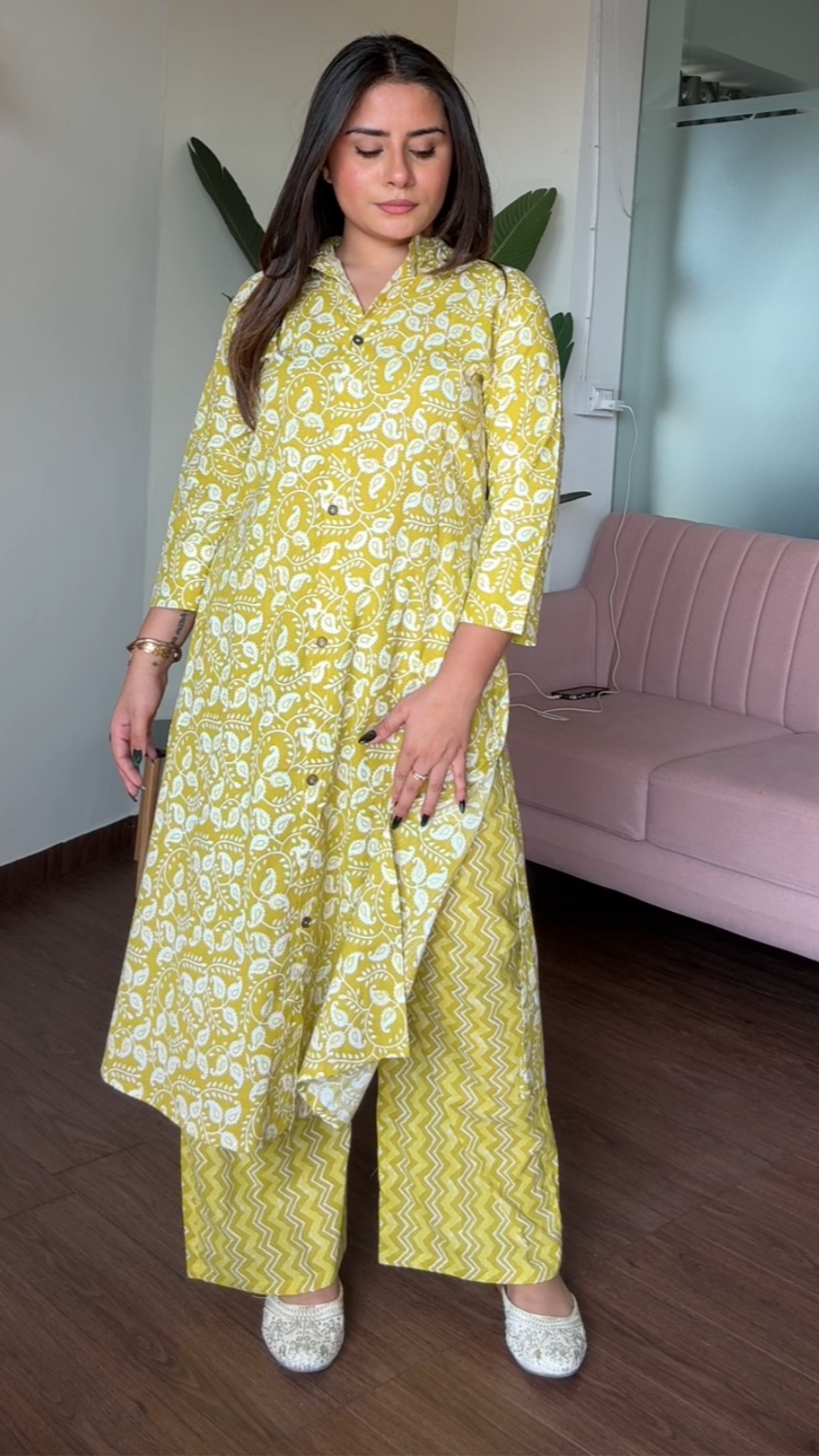 Cotton Printed Plazo Set