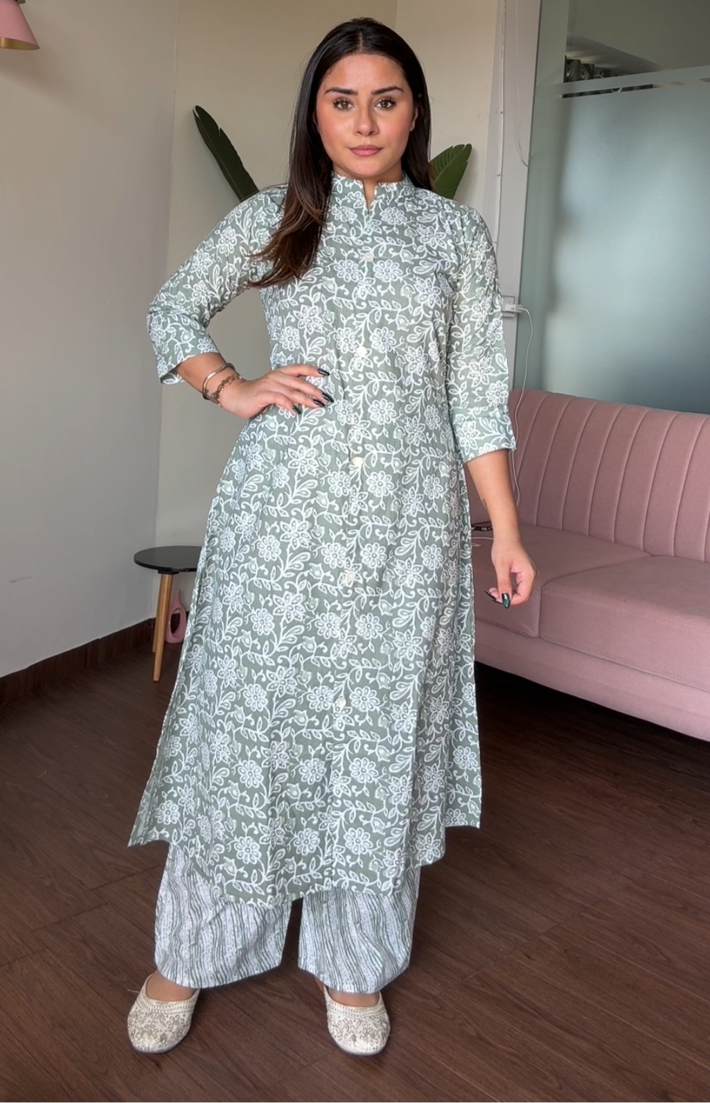 Cotton Printed Plazo Set