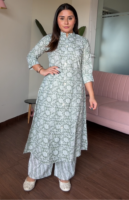 Cotton Printed Plazo Set