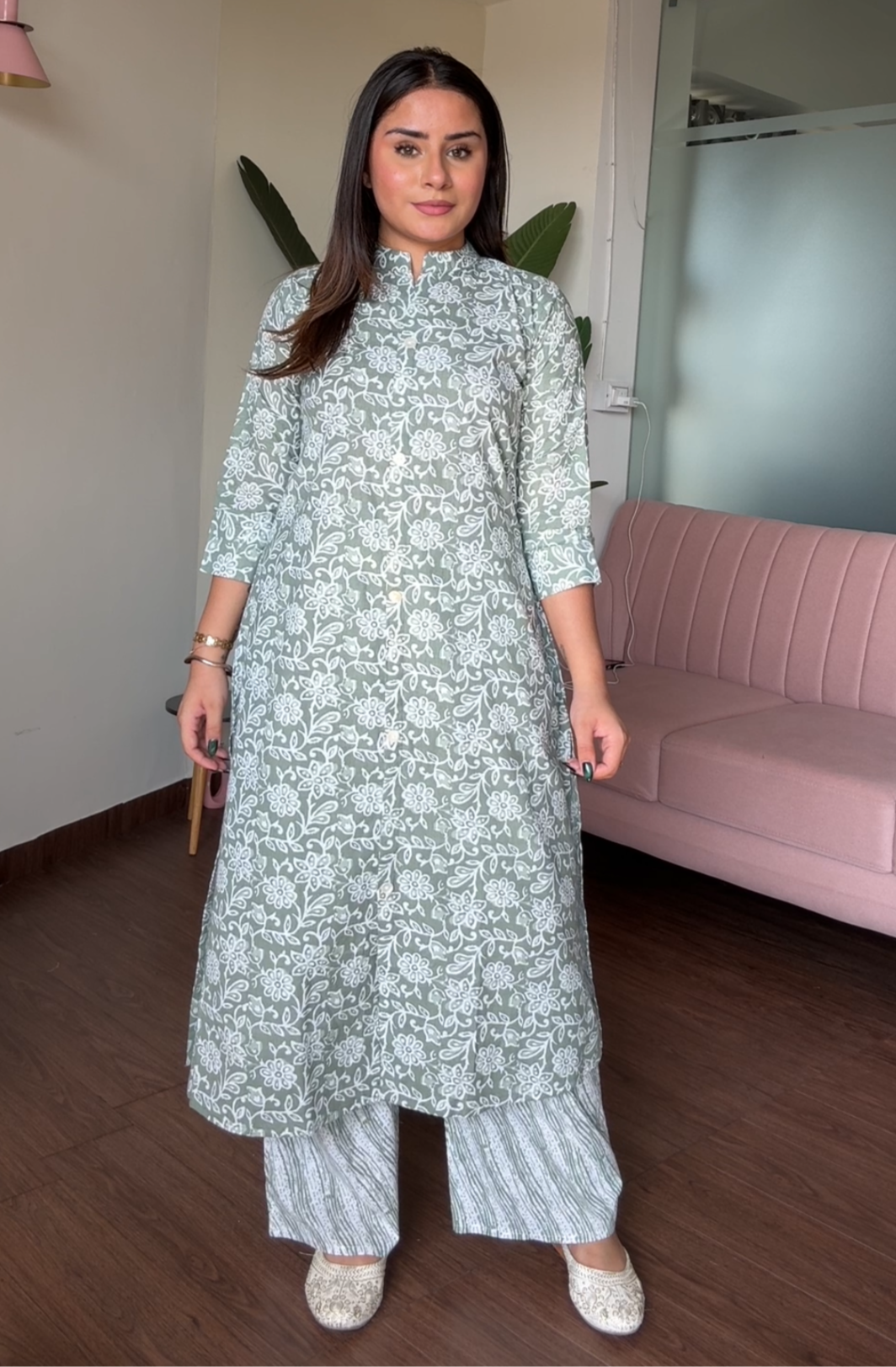 Cotton Printed Plazo Set