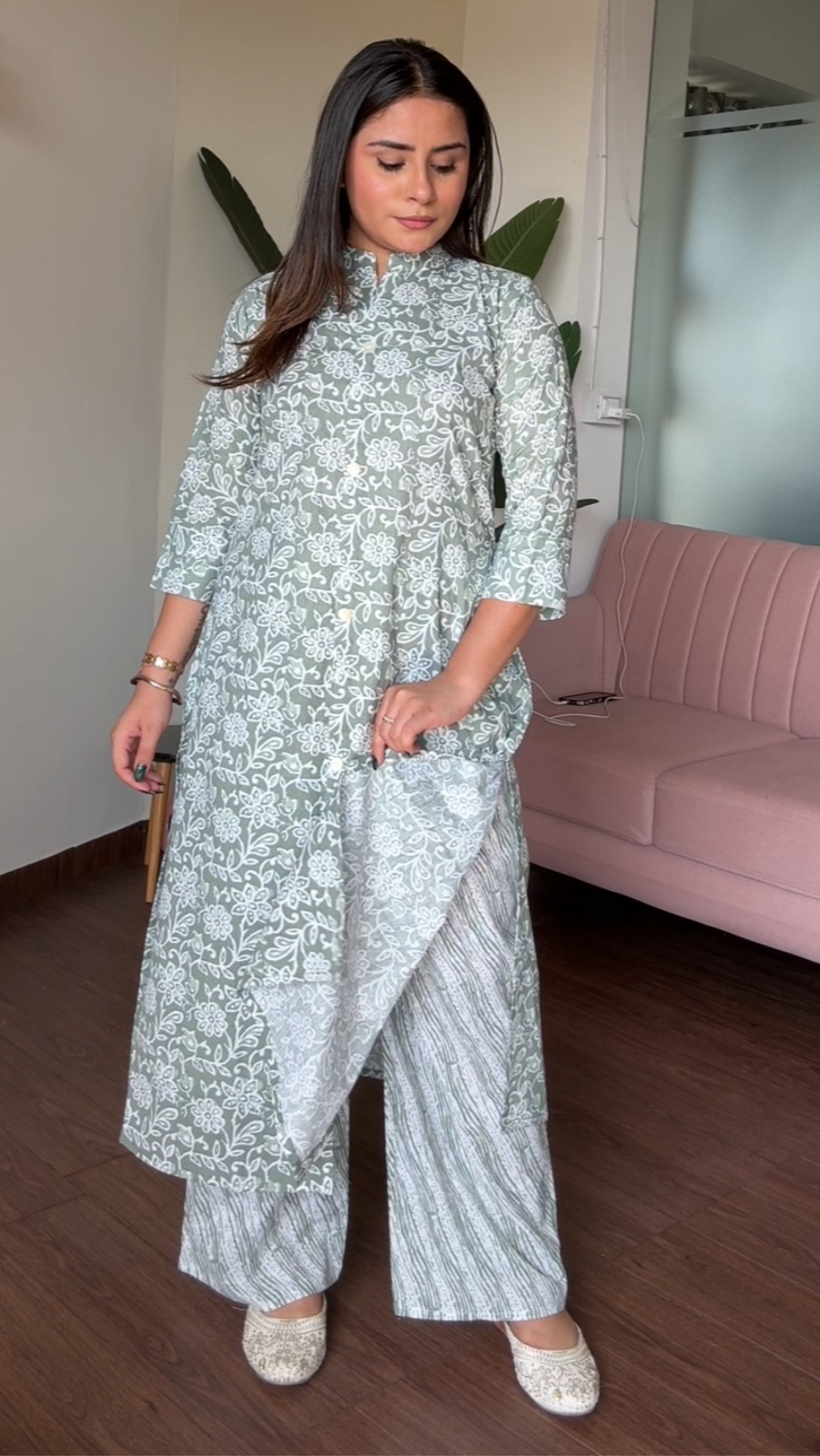 Cotton Printed Plazo Set