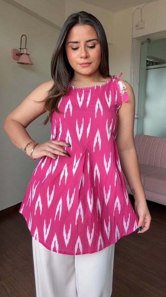 Apple Cut Strappy Short Kurti